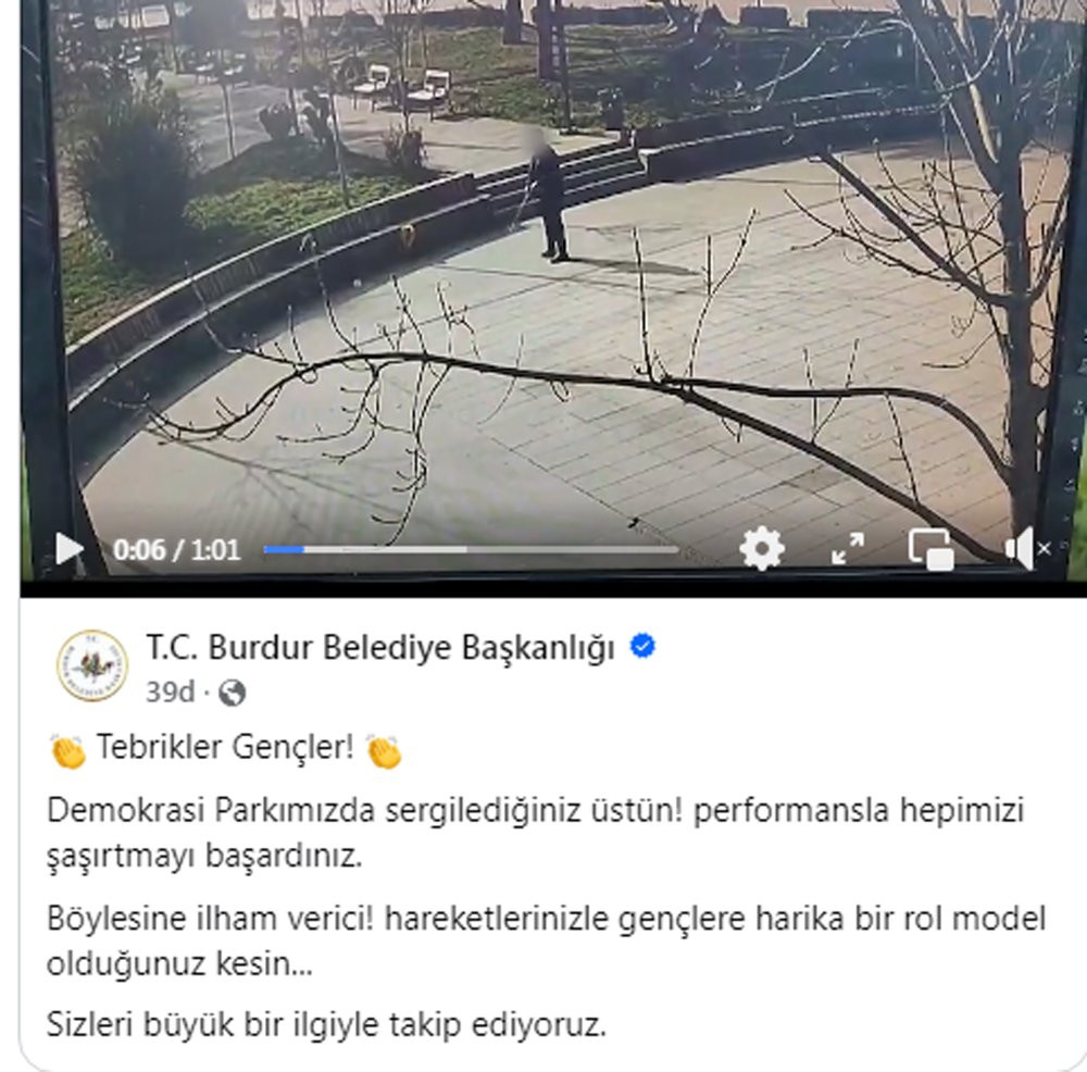 Belediye 'Tebrikler gençler' diye paylaştı! İfşa oldular