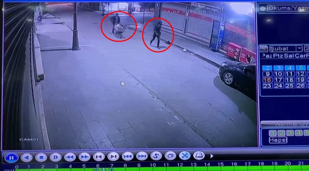Çaldıkları malzemeleri el arabasıyla götürdüler! 120 bin liralık hırsızlık anbean görüntülendi
