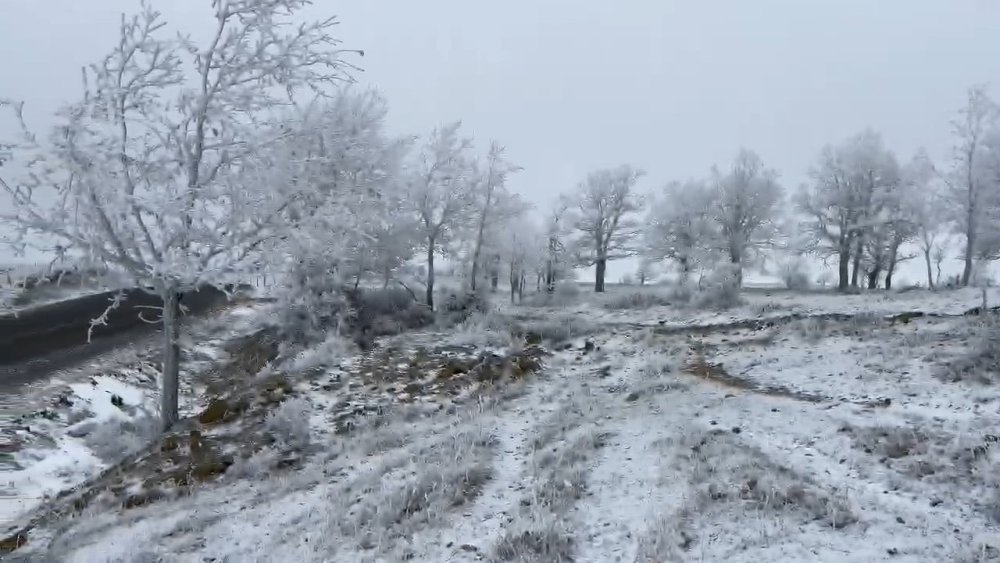 Tekirdağ’ın yüksek kesimleri beyazla büründü