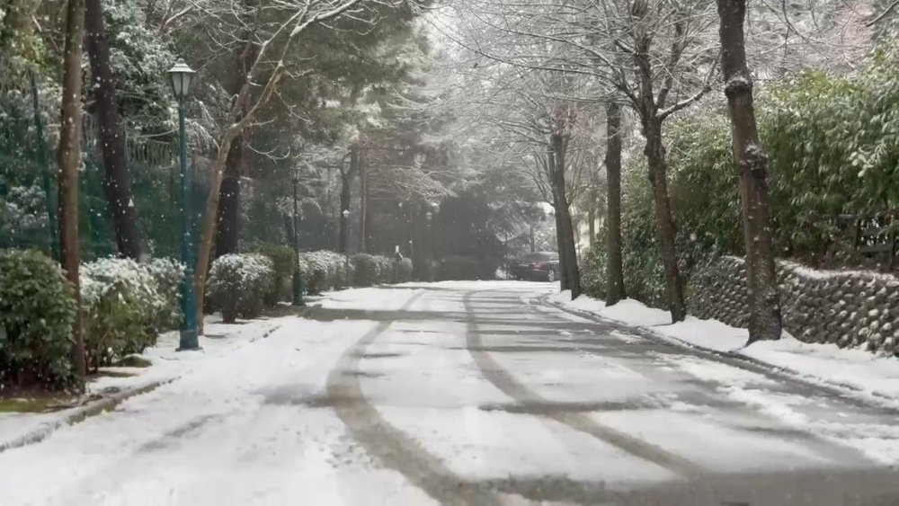 Beyaza büründü! Karın tadını çıkarmak için İstanbul'un en yüksek tepesine gittiler
