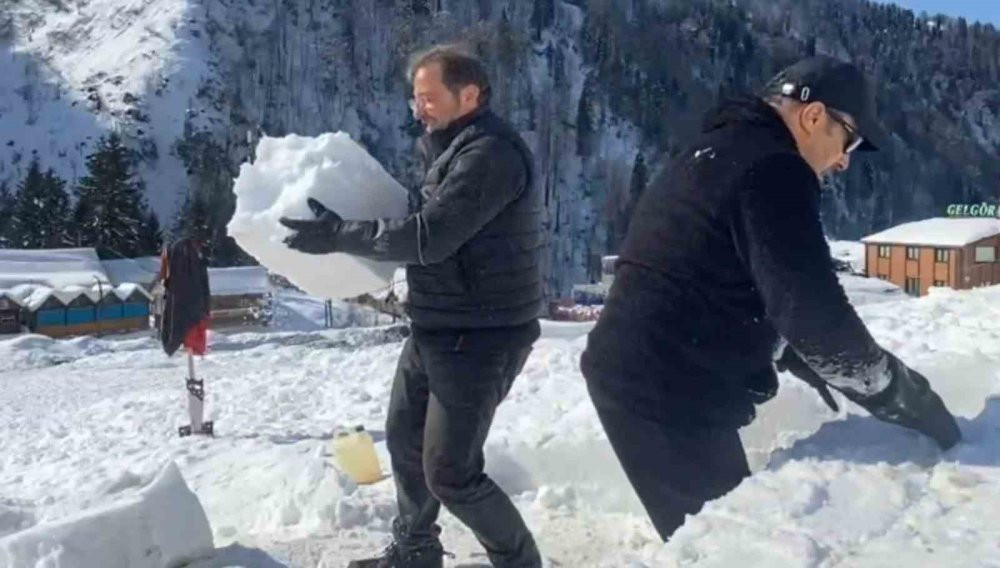 Rizeliler kardan evi ilgi gördü