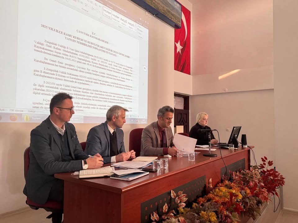 Çaycuma’da yangın güvenliği toplantısı düzenlendi