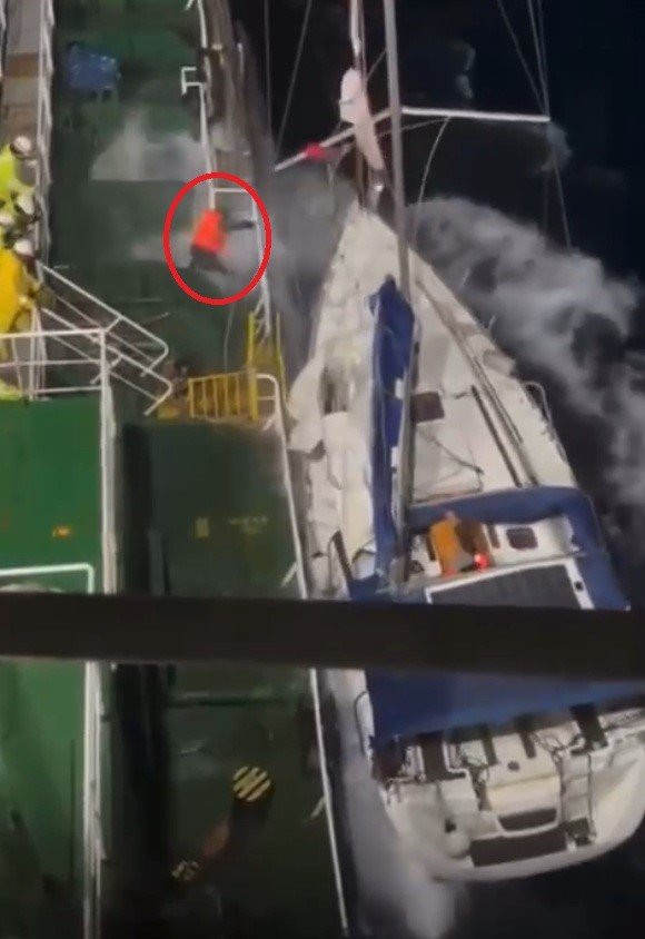 Lüks yatta can pazarı! Kahraman kaptan 2 hayat kurtardı