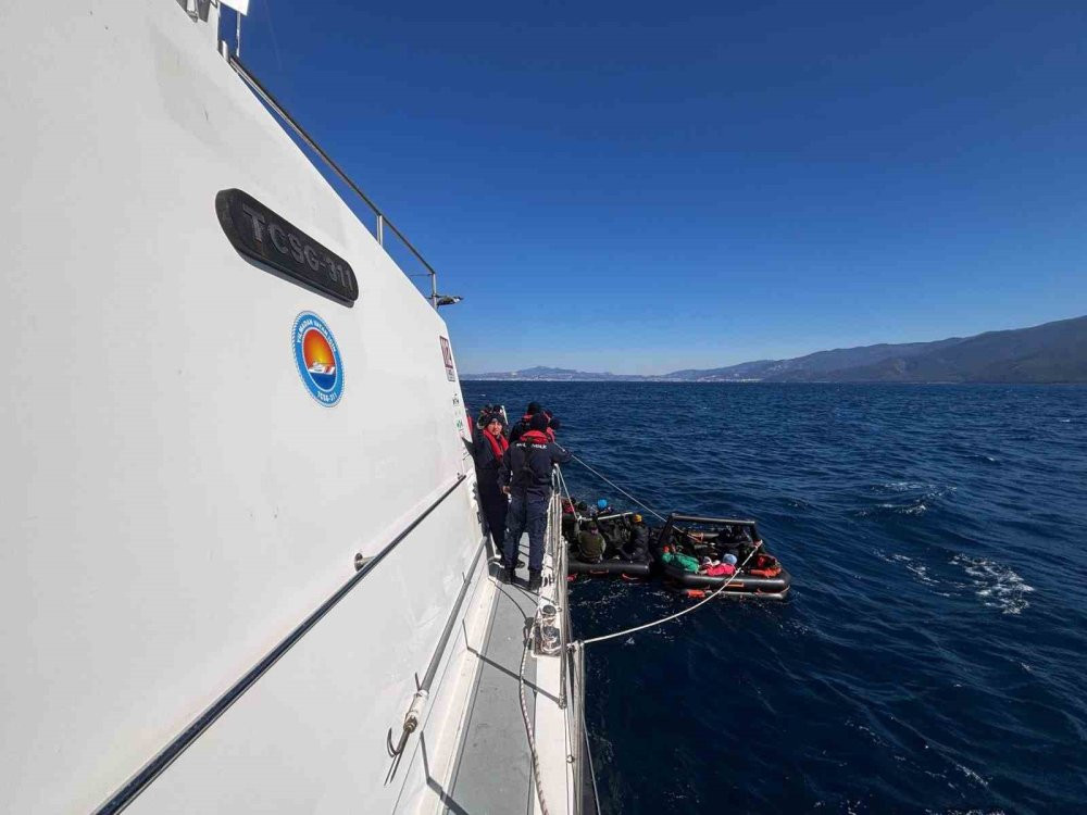 Aydın’da kaçak göçmenler kurtarıldı