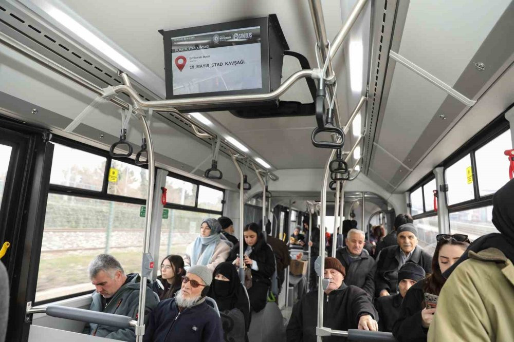 Samsun’da toplu taşımada görme engellilerin talebi yerine getirildi