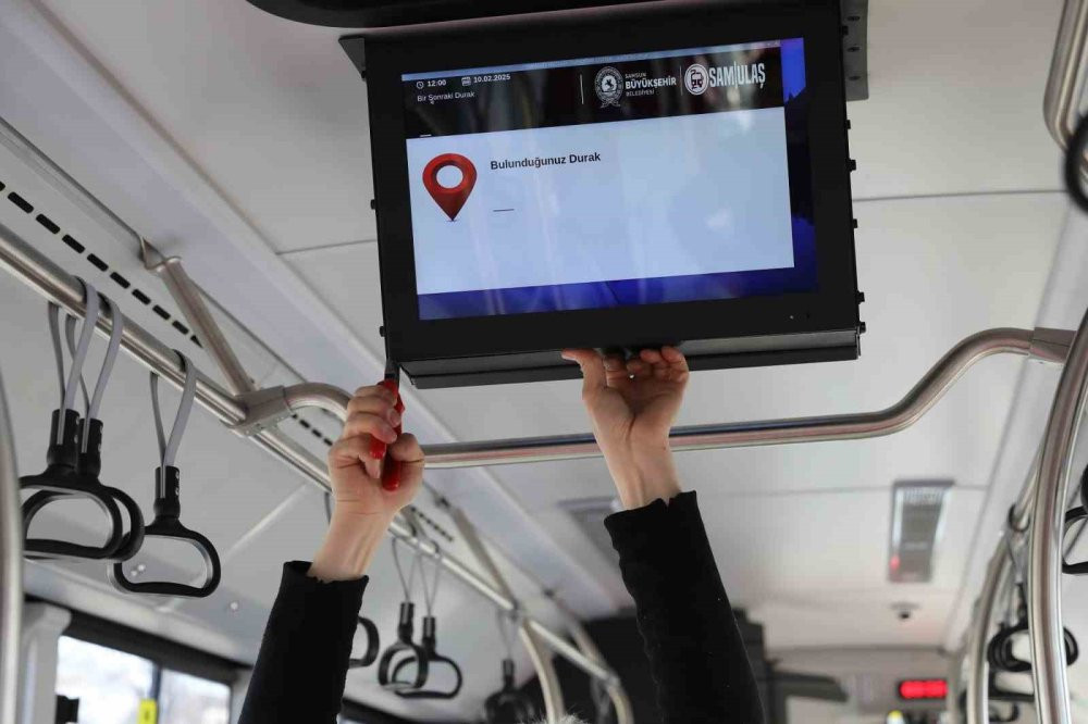 Samsun’da toplu taşımada görme engellilerin talebi yerine getirildi