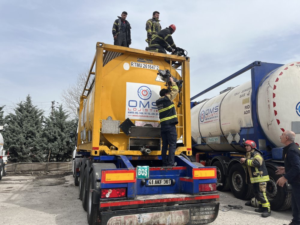 Temizlik yaparken tankın içine düştü! Ekipler kurtarmak için seferber oldu