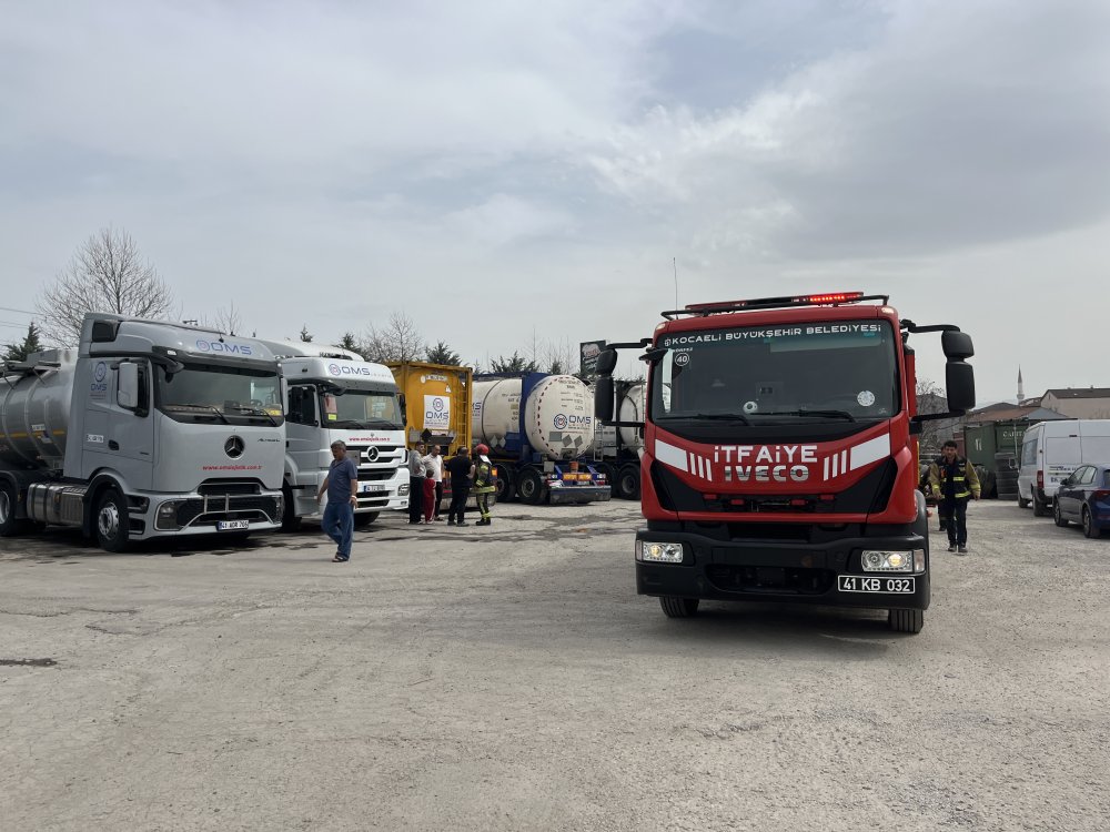 Temizlik yaparken tankın içine düştü! Ekipler kurtarmak için seferber oldu