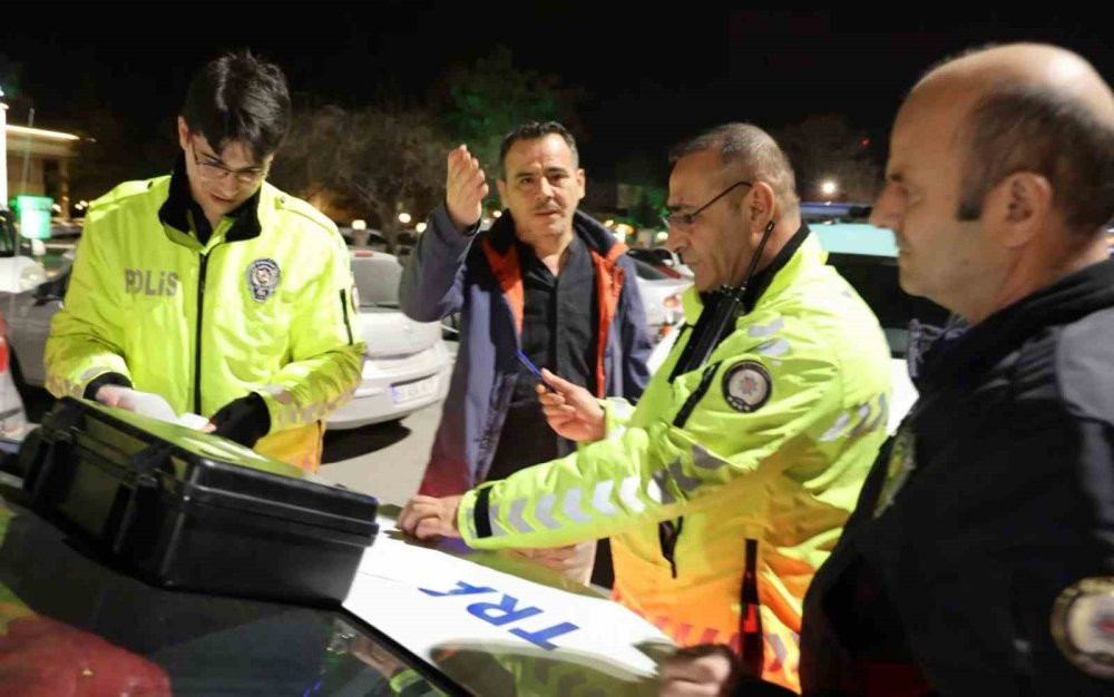 Aksaray’da ‘dur’ ihtarına uymadı! Yakanınca da tepki gösterdi