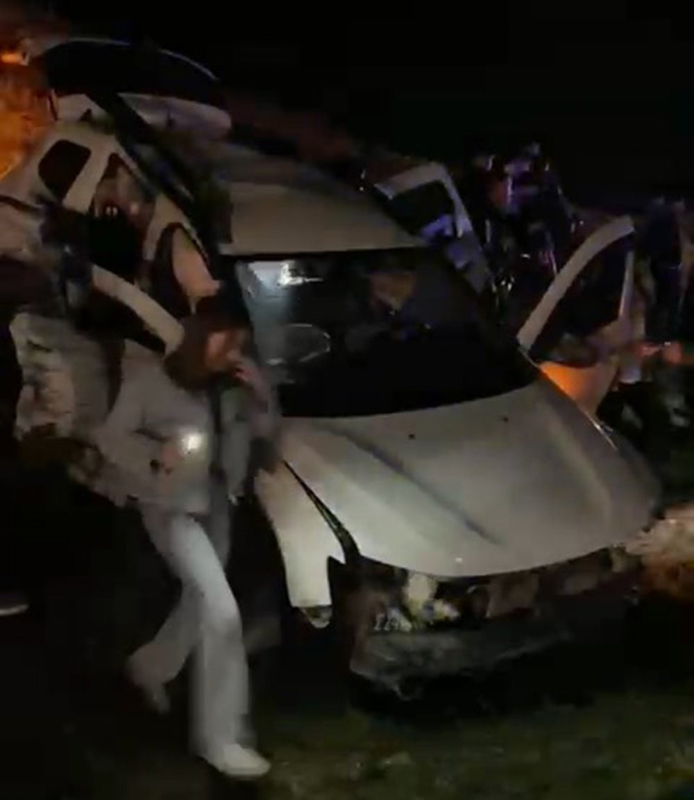 Düğünden dönüşte facia! Yola çıkan domuz ölüm getirdi: 1 ölü, 6 yaralı