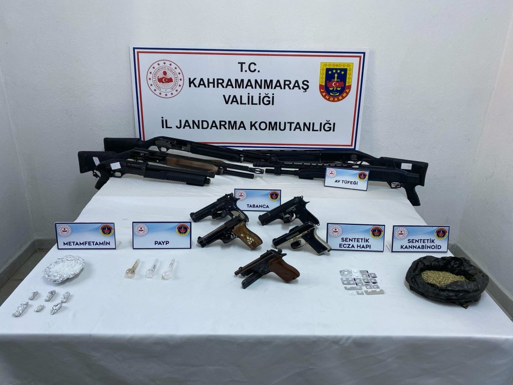 Kahramanmaraş'ta uyuşturucu operasyonu! 34 tutuklama
