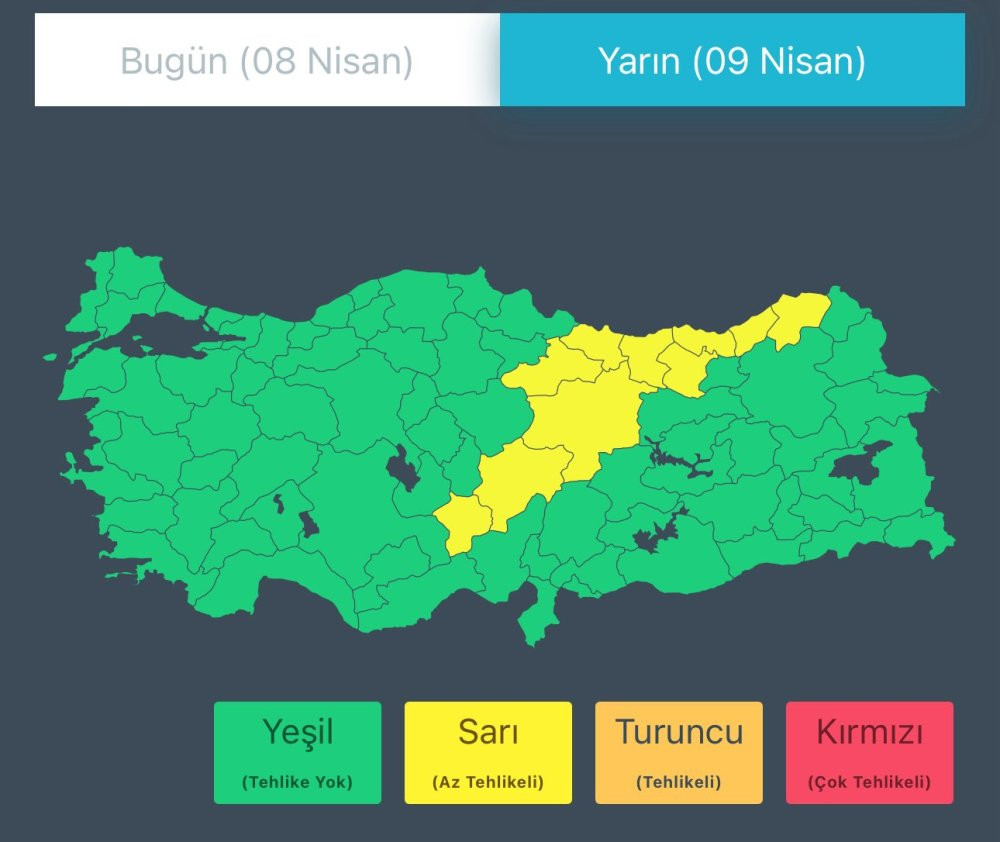 AFAD'dan iki bölge için uyarı