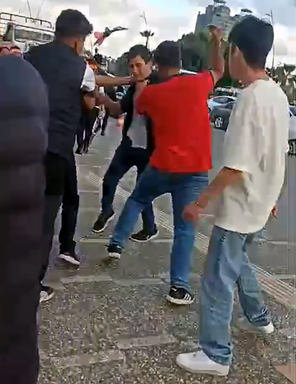 Adana’da parkta tekme ve yumruk kavgası