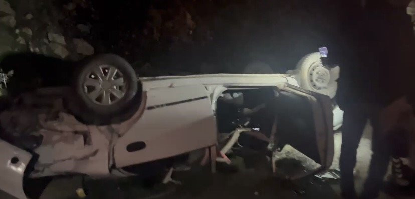 Takla atan otomobilde can pazarı! Çorum’da feci kaza