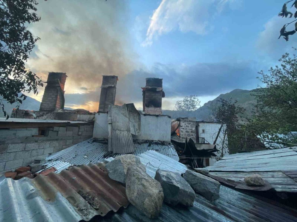 Artvin'de ahşap ev küle döndü!