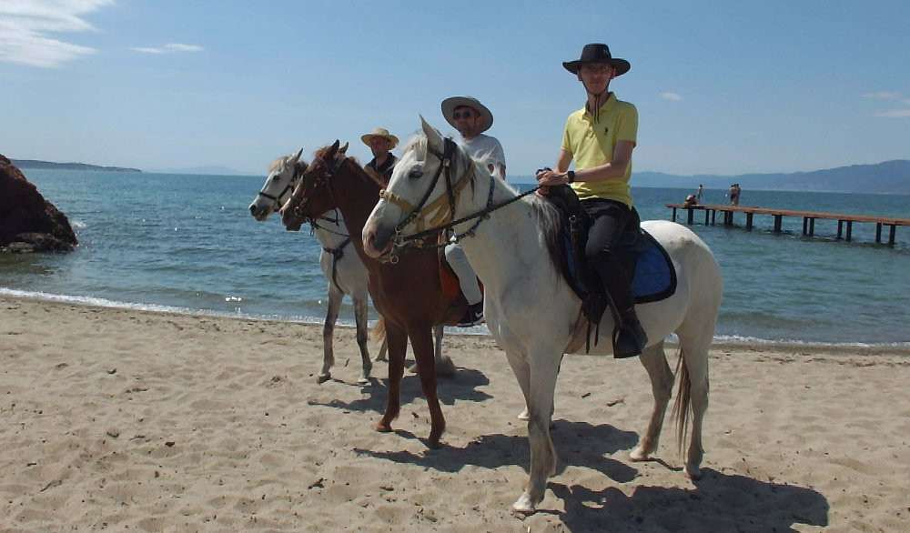 Plajda ilginç görüntü!