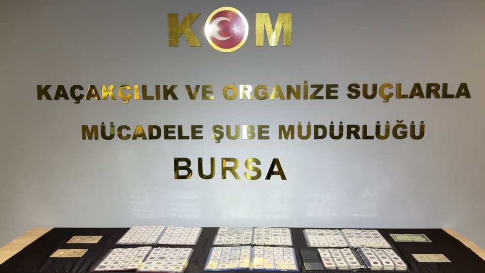Bursa’da altın ve gümüş sikke operasyonu