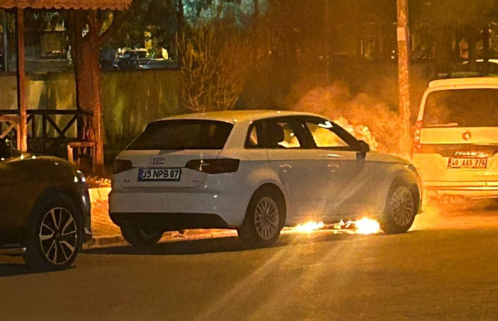 Park yerinde alevler yükseldi! Korku dolu anlar yaşandı