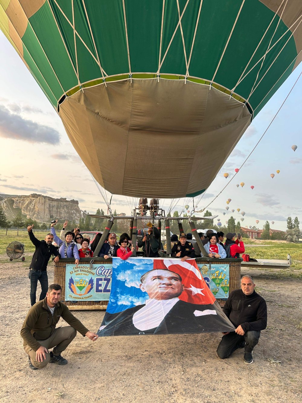Kapadokya'da 19 Mayıs coşkusu! Sıcak hava balonları gökyüzüne süzüldü