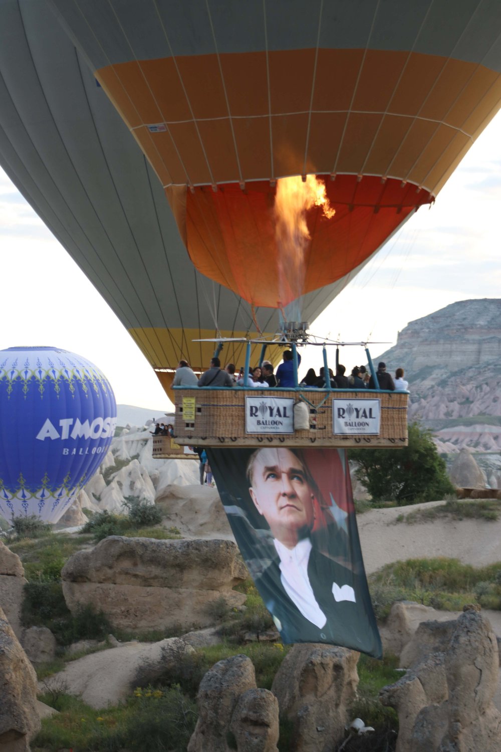 Kapadokya'da 19 Mayıs coşkusu! Sıcak hava balonları gökyüzüne süzüldü