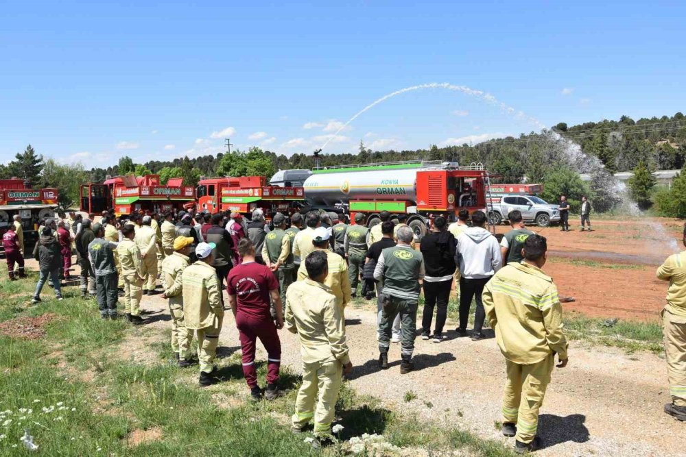 Orman yangınlarına karşı eğitimler sürüyor