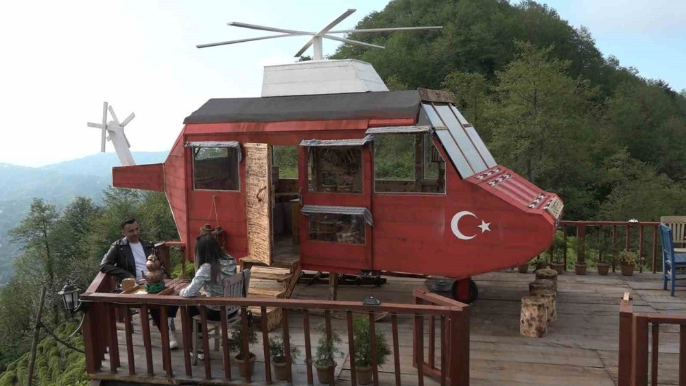 Rizeliye 'imkansız' de otur izle: ‘Lazkopter’ sosyal medyanın ilgi odağı oldu