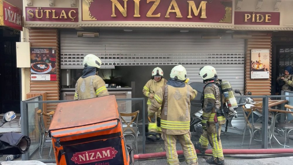 Şişli’de restoranda korkutan yangın!