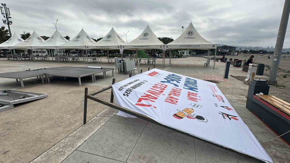 Demir pankart öğrencilerin üzerine düştü! Öğrenciler yaralandı