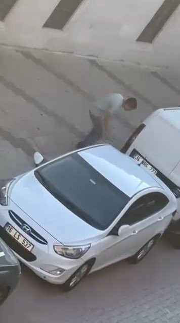 Lastik patlatan şüpheli yakalandı