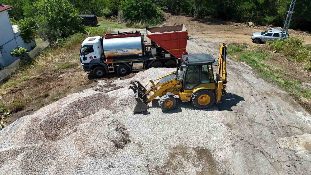Sinop’ta asfalt kaplama devam ediyor