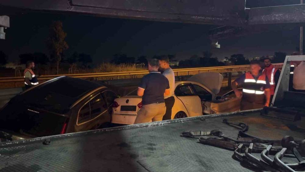 Makas atan araç kazaya neden oldu!