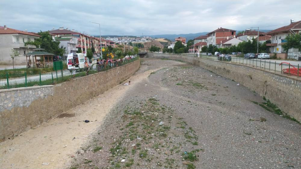 Kedi kurtarma operasyonu derede bitti