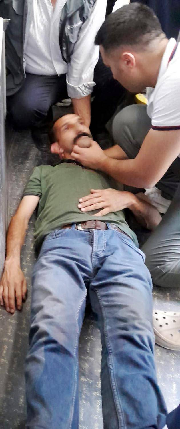 Otobüste Krizi geldi: Şoför güzergahı değiştirdi