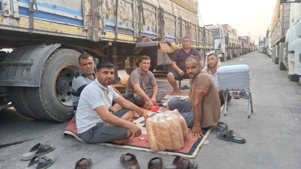 49 derecede TIR şoförlerinin zorlu bekleyişi