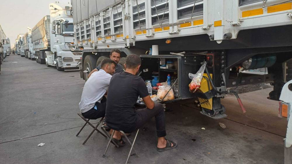 49 derecede TIR şoförlerinin zorlu bekleyişi