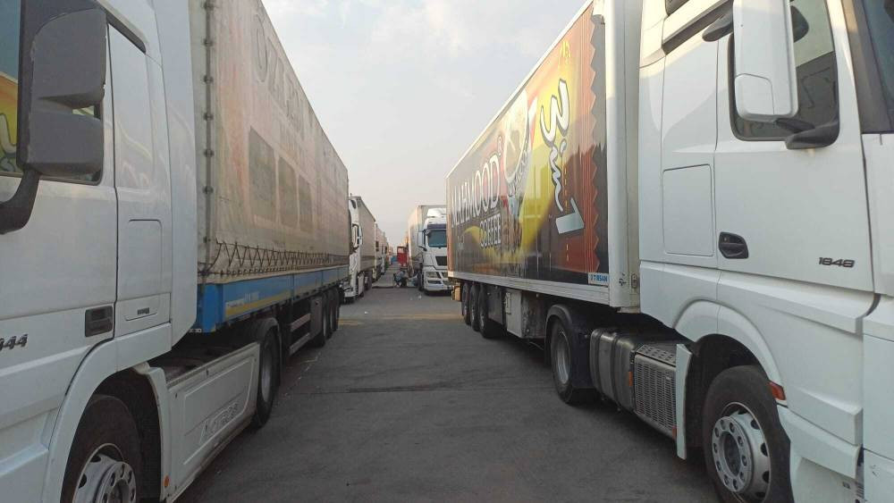 49 derecede TIR şoförlerinin zorlu bekleyişi