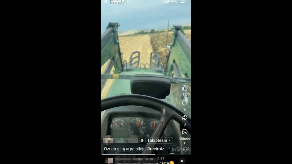 Çalınan traktör videoyla ortaya çıktı! Hırsızlık olayı ip yumağı gibi çözülmeye başladı