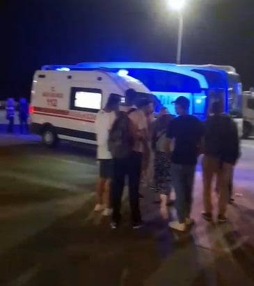 Yolcu otobüsünde 2 şoför arasında bıçaklı kavga