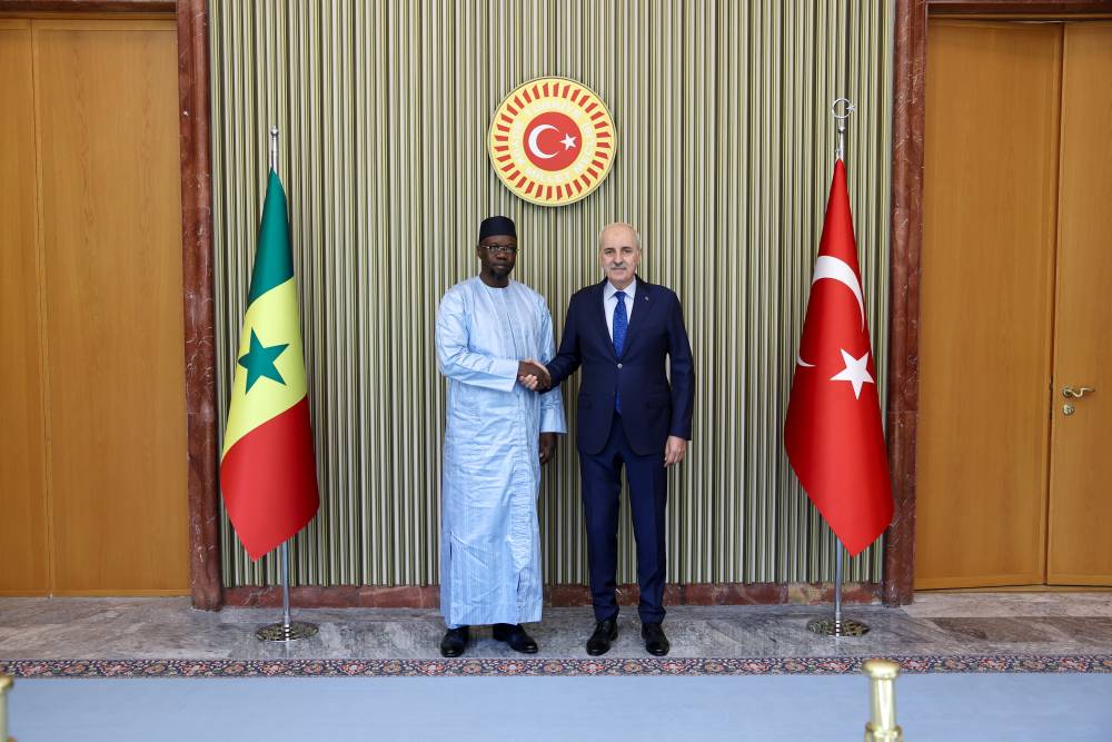 Kurtulmuş Senegal Başbakanı Sonko ile bir araya geldi