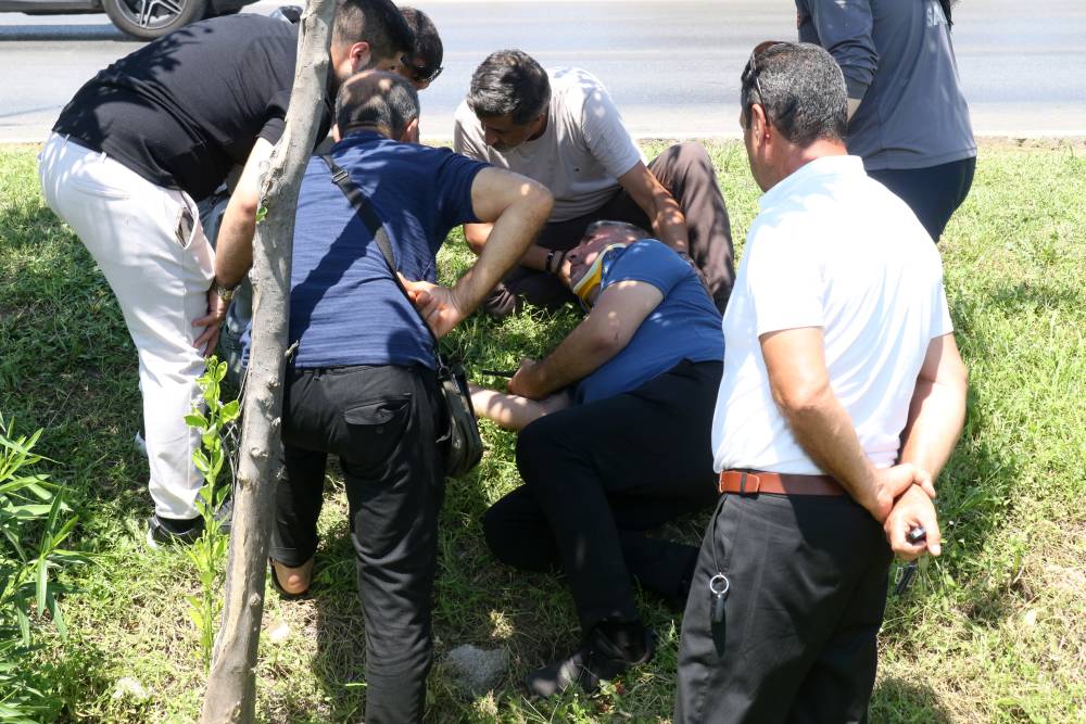 Zincirleme kaza! Polis aracı hurdaya döndü