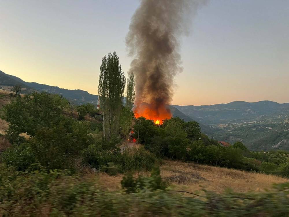Yangın köyü yıktı! 15 evden geriye hiçbir şey kalmadı