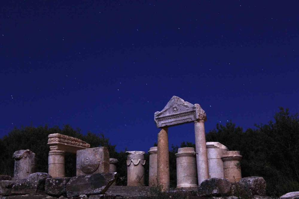 Gladyatörler şehri Kibyra’da görsel şölen: Perseid meteor yağmuru büyüledi!