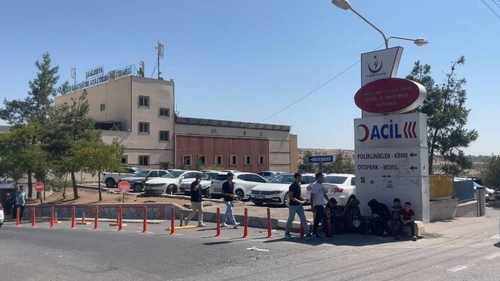 Şanlıurfa’da elektrik direğinde dehşet anları