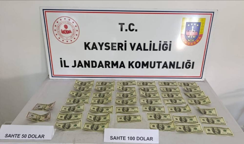 Kayseri'de jandarmadan sahte döviz operasyonu