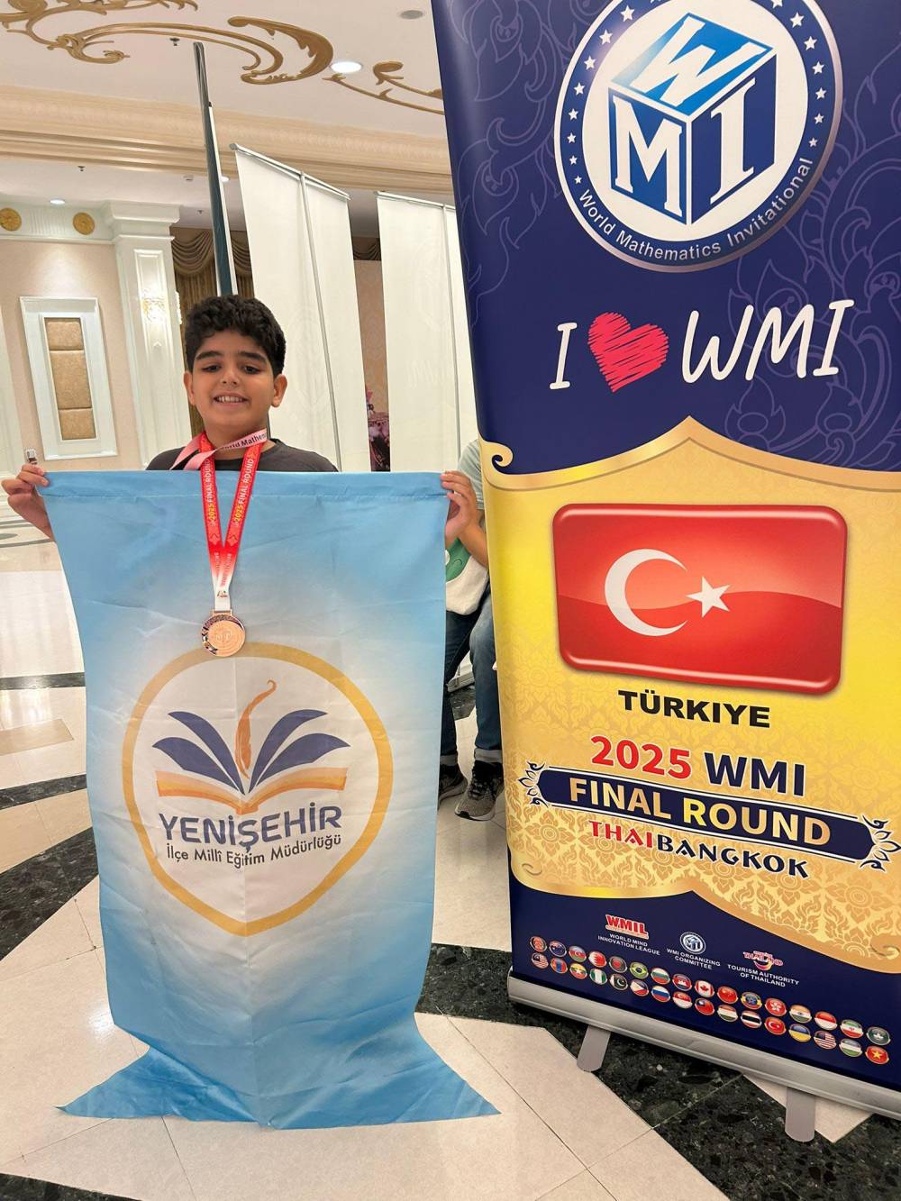 Türkiye'yi temsil eden küçük Ali, dünya 3'üncüsü oldu