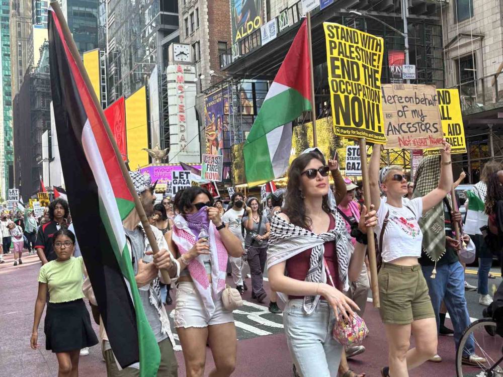 New York’ta İsrail protestosuna dev katılım