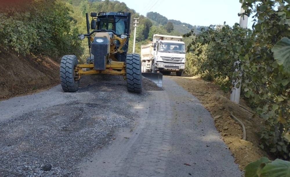 Köylerde asfalt çalışmaları devam ediyor