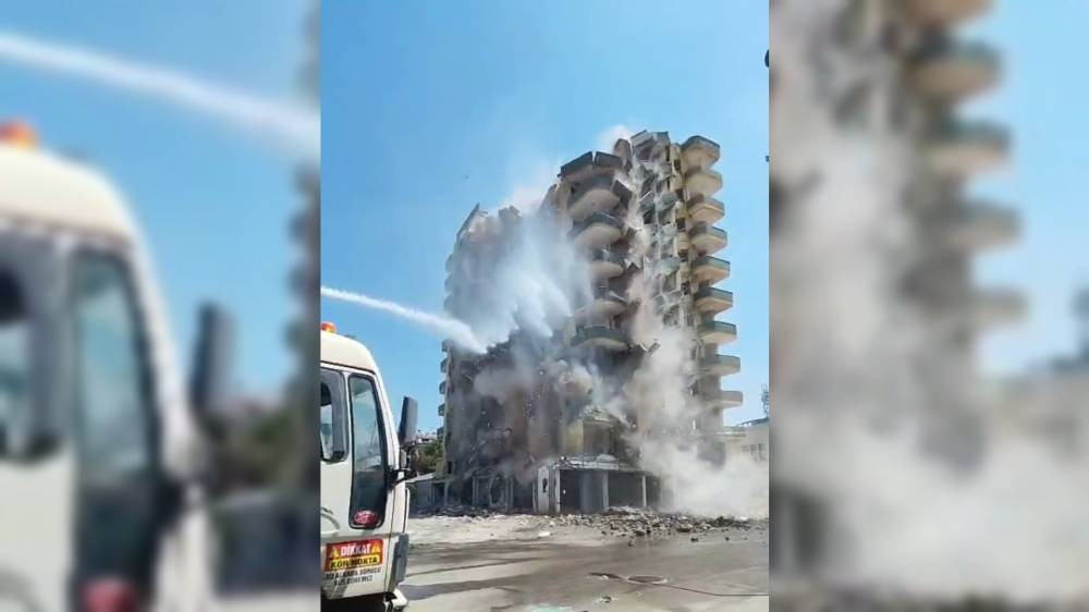 Osmaniye’de yıkım anı! Toz bulutları arasında kurtuluş