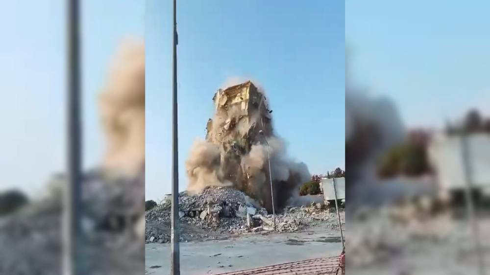 Osmaniye’de yıkım anı! Toz bulutları arasında kurtuluş