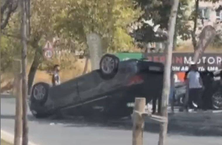 İstanbul’da kaza paniği! Yaya saniyelerle kurtuldu